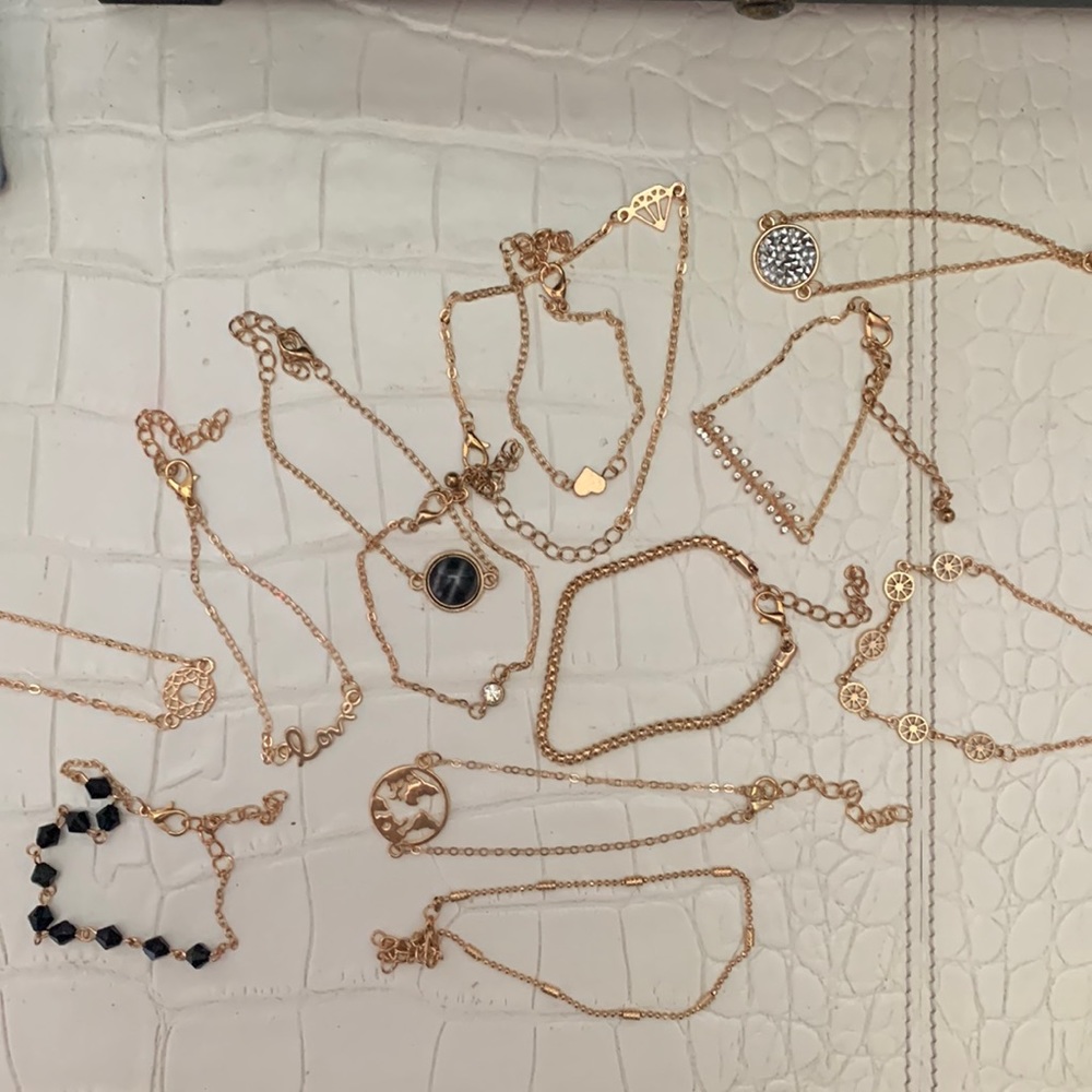 Gold bracelet bundle